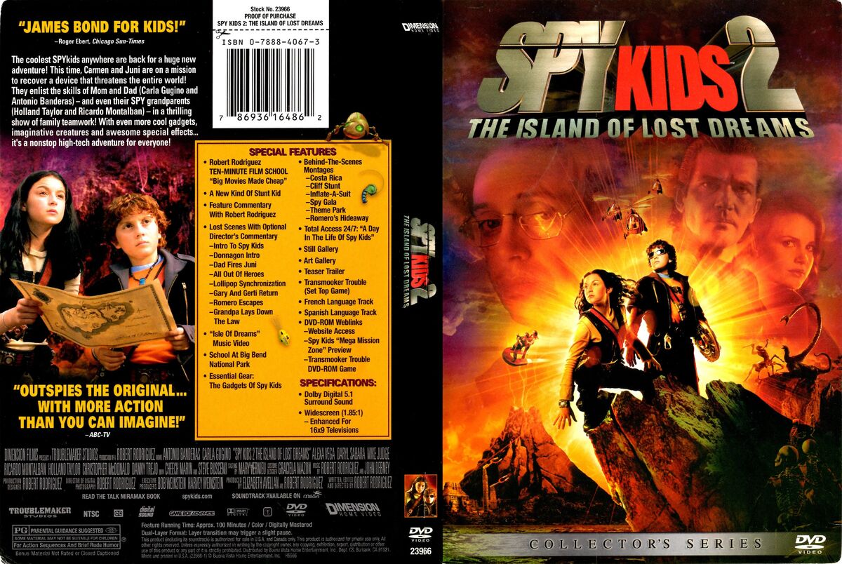 Spy Kids 2: Island of Lost Dreams | DVD Database | Fandom