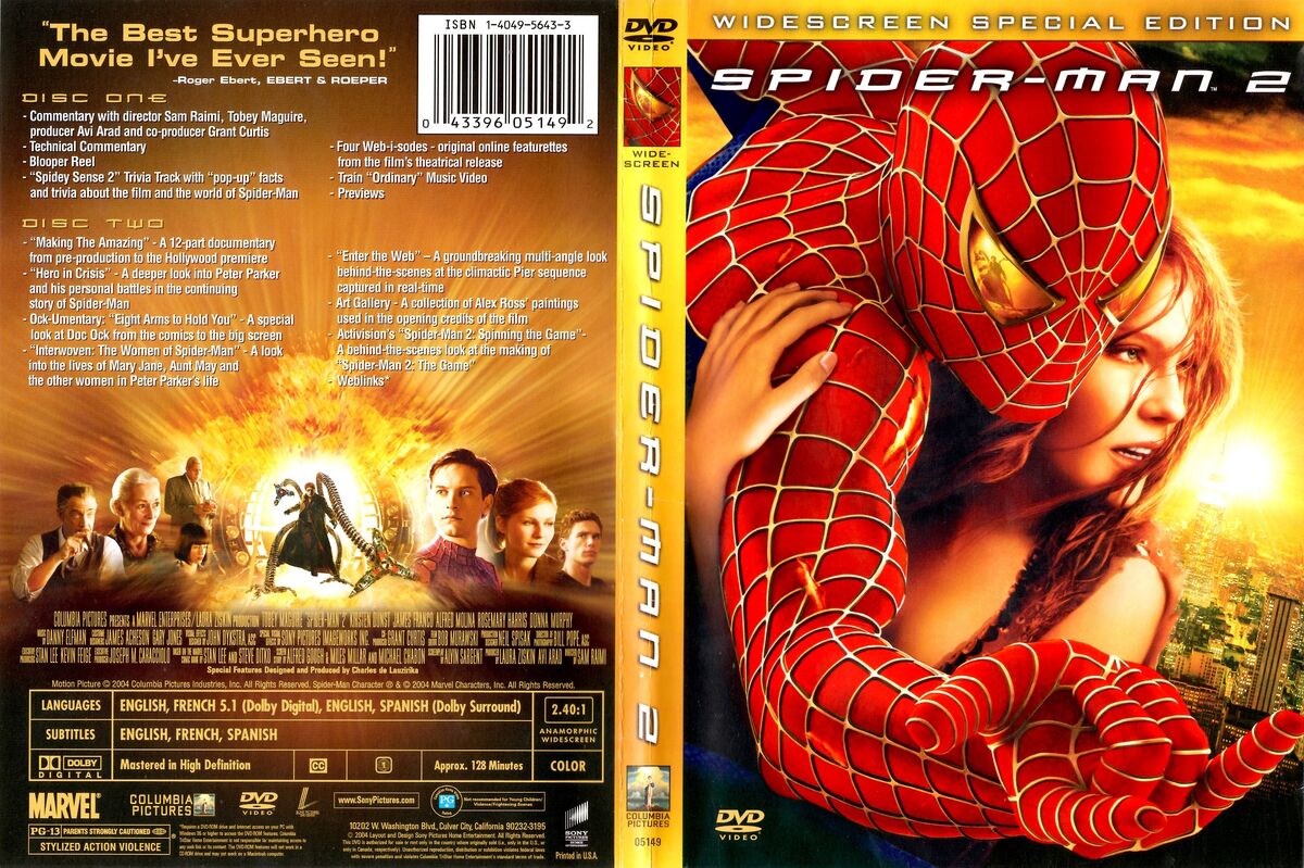 spider man 2002 dvd