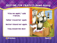 Bedtime for Frances Read Along Feature 4