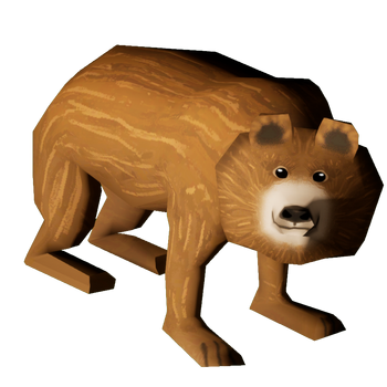 Brown Bear Cub Render