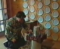 Console room, rocking the paper plate chic.