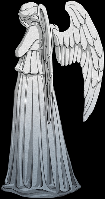 weeping angel doctor who coloring pages