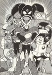 Mega Man 2 bosses in Rockman Tanjou Densetsu.