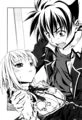 Issei holding Koneko after she got defeated by Riser's Queen later Rias resigns after Issei is almost killed