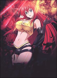 B.D. on X: @vanripperart Kneesocks - PSandGB anime Rias Gremory