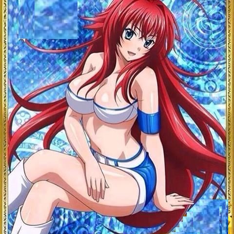 B.D. on X: @vanripperart Kneesocks - PSandGB anime Rias Gremory