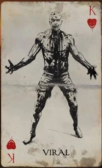 Infected Playing Card - King of Hearts - Viral