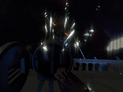 Kaputte Strahler schlagen Funken