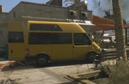 The yellow van in which the blueprint is found