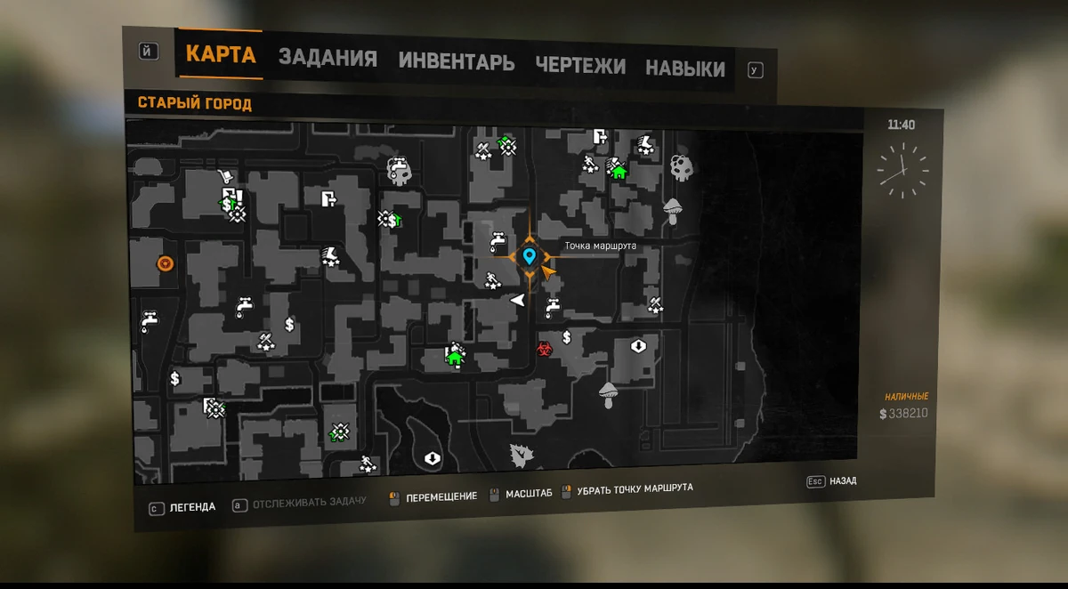 Все зоны карантина в dying light карта старый город