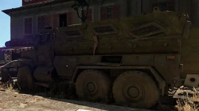 An MRAP Belonging to the VSF, used in  organized by  after the  and for regular troop and supply transport