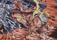 Sabastian being ejected from the Chaos Skin.