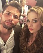 Rafael de la Fuente & Elizabeth Gillies at Paleyfest Previews LA