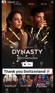 Dynasty is No. 2 on Netflix in Switzerland
