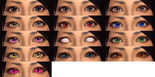 Available eye colors