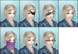 Female face accessory set