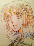 Aki Tsunaki Nozomi sketch in memoriam to the late Tomoko Kawakami