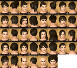 Male hairstyle set