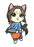 Samurai Cats card