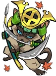 Yoshihiro-nobunyagayabou.jpg (92 KB) Siamazu Yoshihiro in Samurai Cats
