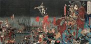 Mt.Tenmoku Battle Painting
