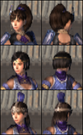 Swordswoman head parts