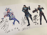 Voice actor autographs from Nico Nico Douga event