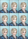 Female face set