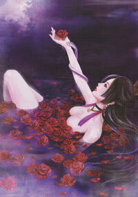 Nō's artwork in Samurai Warriors 4.