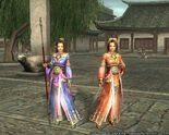 Sangokushi Online screenshot (Da Qiao is on the left)