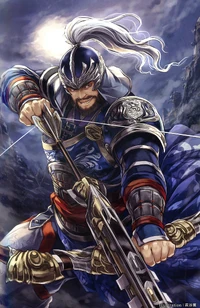 Xiahou Yuan's Shin Sangoku Musou 15th Anniversary artwork.