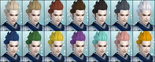 Male hair color set