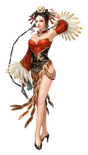 Peacock Feather costume set