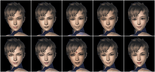 Female face set