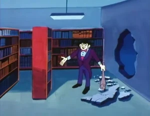 Lowbrow breaks into library