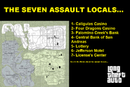 Seven Assault Locations