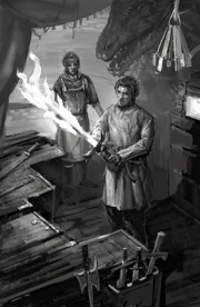 ,  i  pracujący nad mieczem