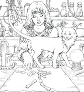 Solembum i Angela na oficjalnej kolorowance