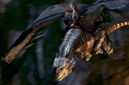 Saphira w zbroi w adaptacji filmowej
