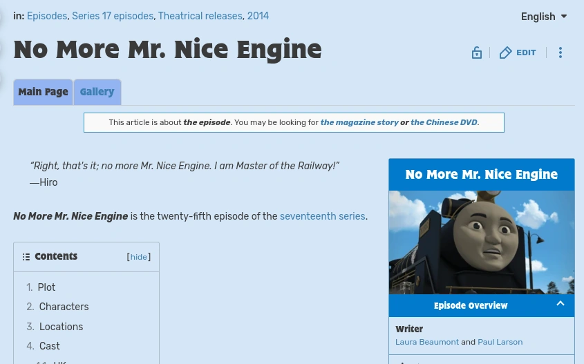 Why is ''no more mr nice engine
