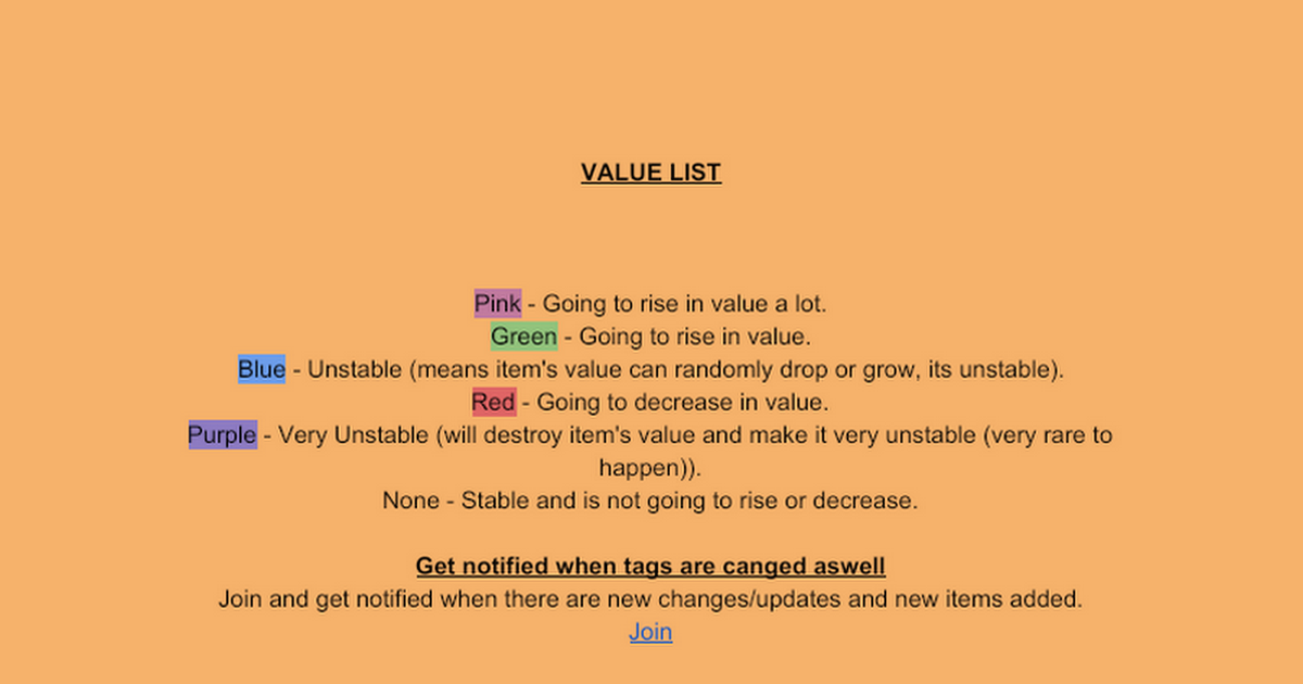 Roblox Skyblock Value List