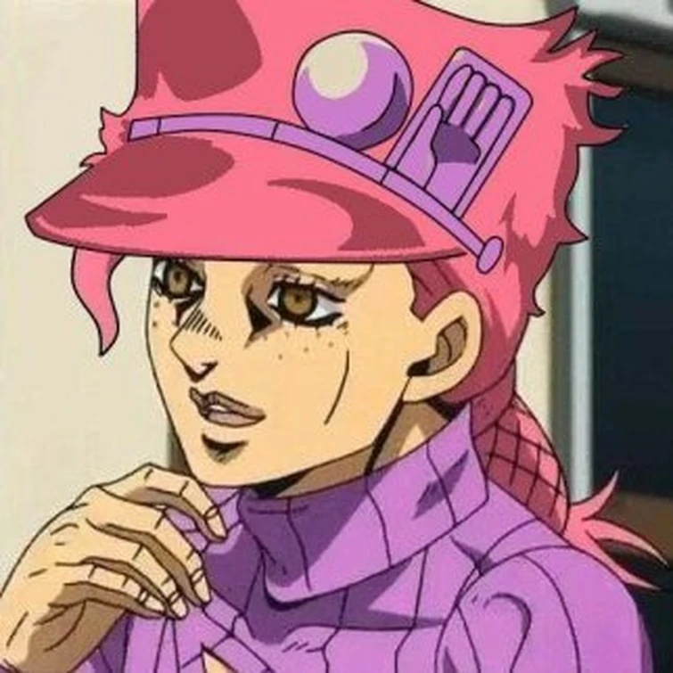 Doppio has met the same fate as Jotaro... his hair fused with a hat