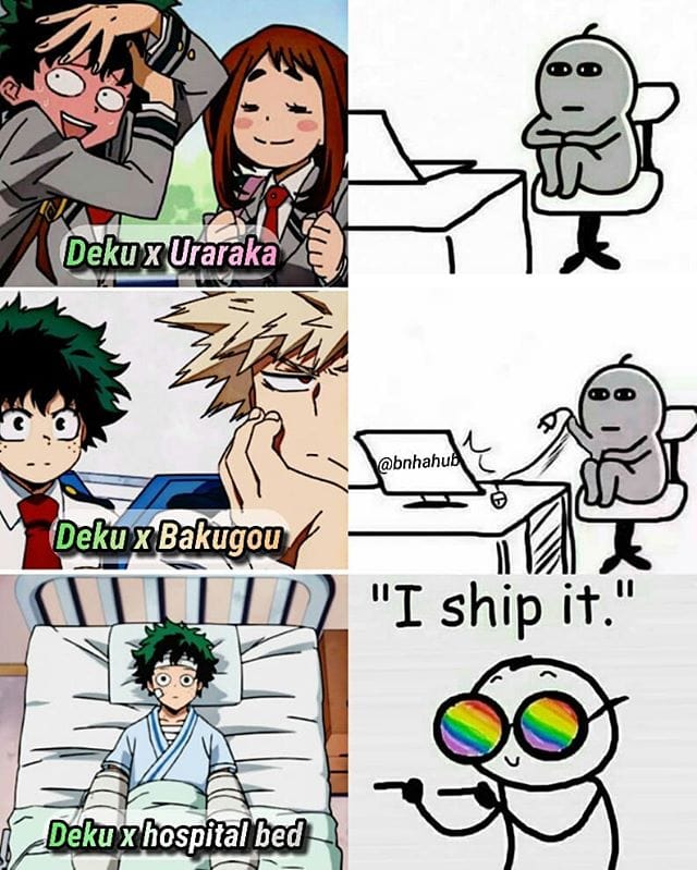 Deku X Todoroki X Bakugou Memes