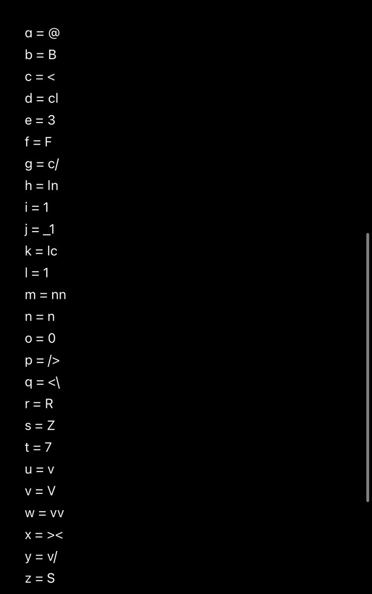 Trying to make the most unreadable un user friendly typing quirk ever