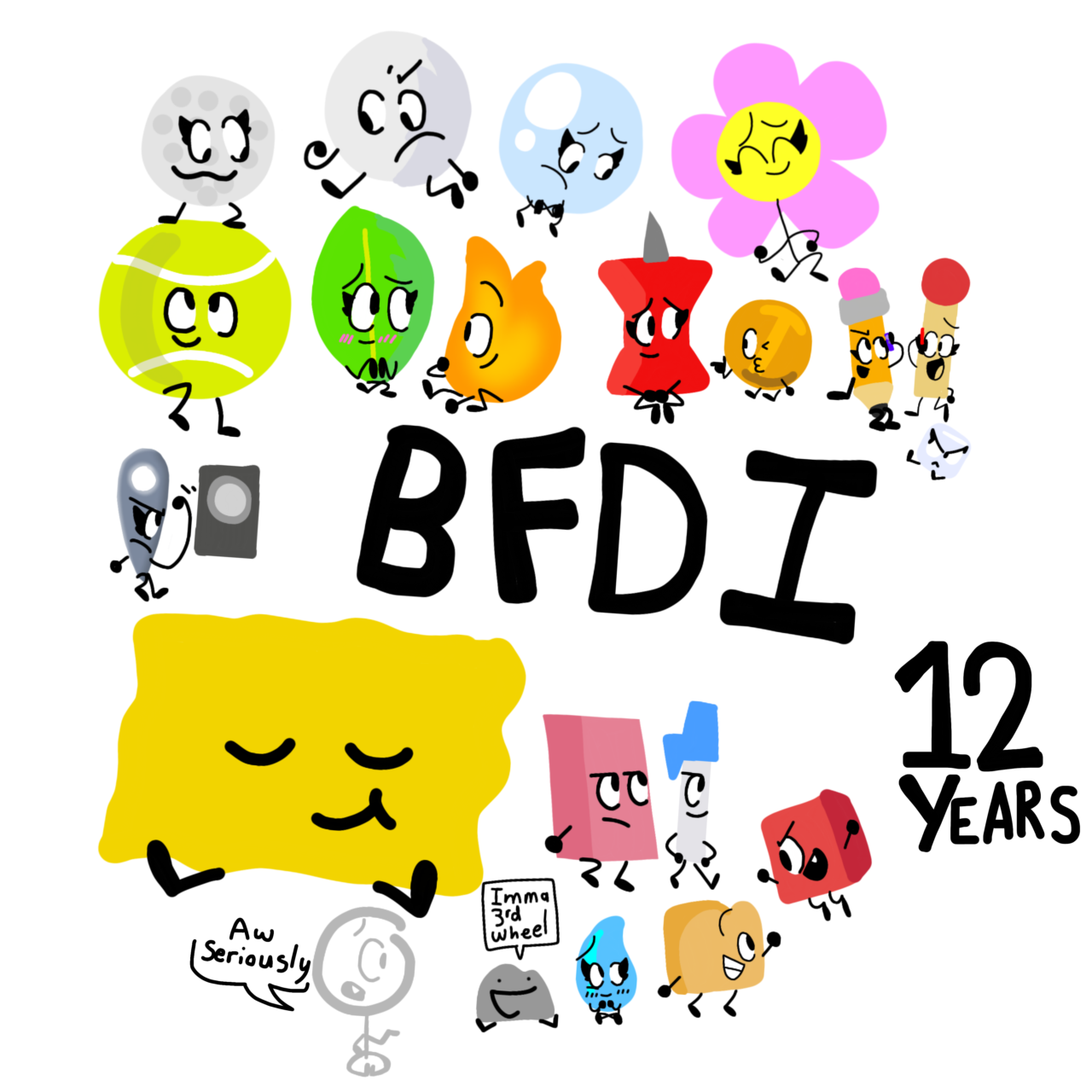 BFB/BFDI: From Future World Marker And Tree(Art) in 2023