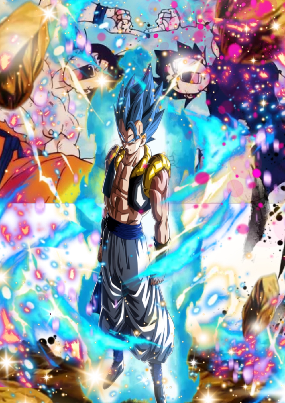 Gogeta's hidden Art is Wallpaper Material. : r/DragonballLegends