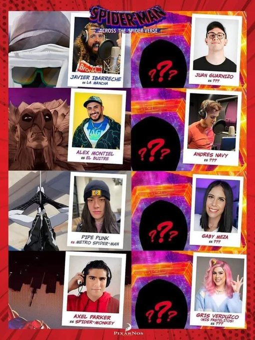 El doblaje latino de Spiderman Across The Spiderverse, un posible tiro