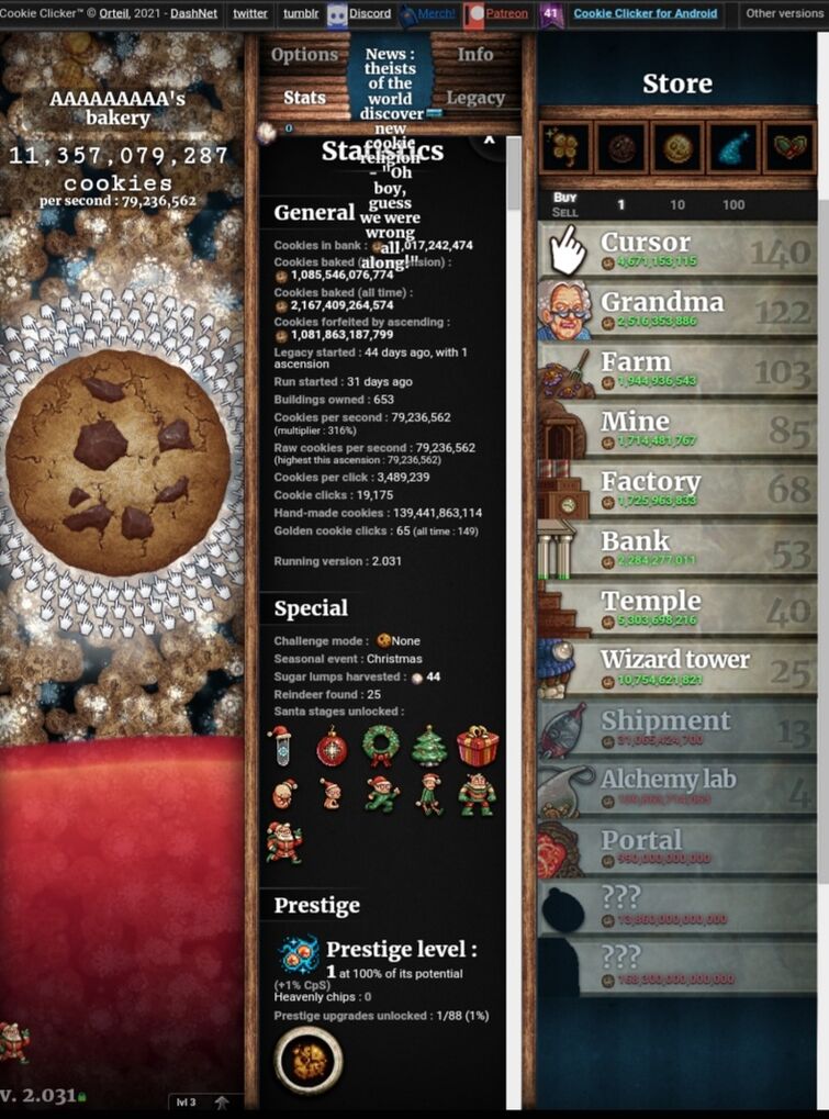 Cookie clicker wiki have literally the recipe of the cookies