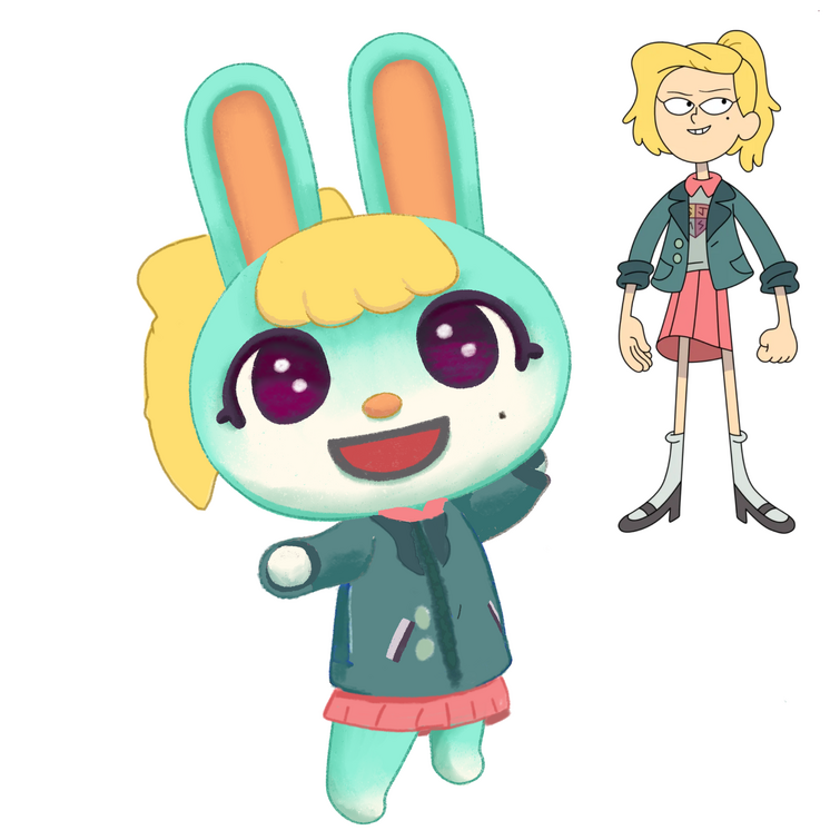 I tuned Sasha from Animal Crossing into Sasha from Amphibia because why