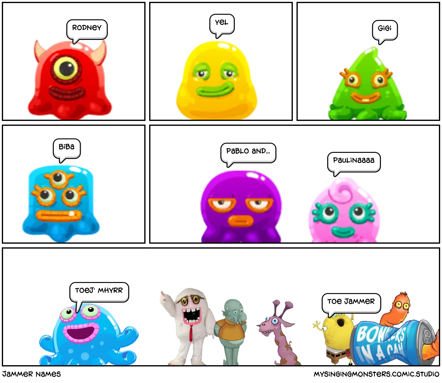 I sometimes pronounce toe jammer as toej' mhyrr Fandom